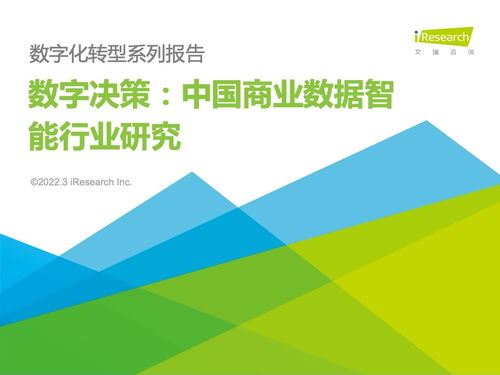 艾瑞咨询 2022年中国商业数据智能行业研究 